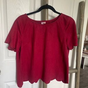 Elegant Red Women's Top